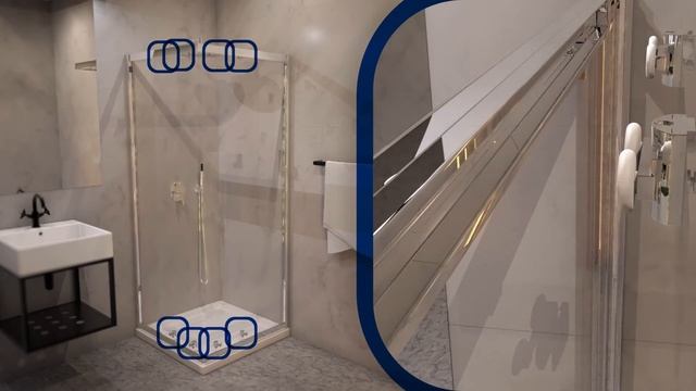 Монтаж душевого уголка Deante Cito KQC_041P смотреть онлайн