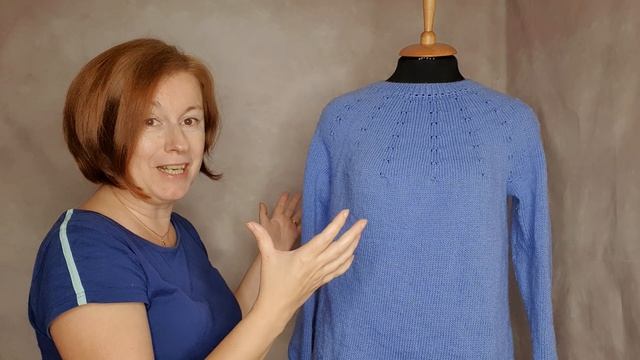 Обзор джемпера с круглой кокеткой.