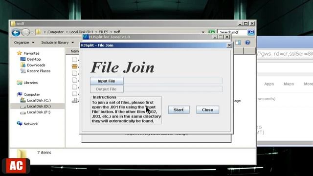 Split and Join .MDF file on Windows-HJSplit смотреть онлайн