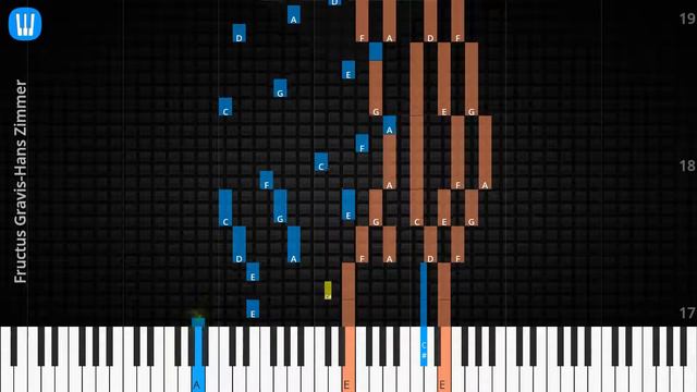 🎹Solo & Chord, Fructus Gravis, Hans Zimmer, Synthesia Piano смотреть онлайн