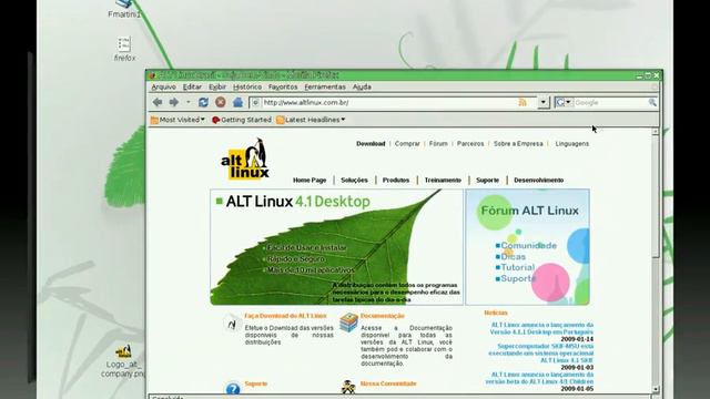 ALT Linux 4.1.1 3D Desktop смотреть онлайн