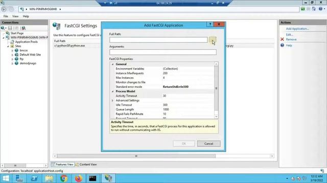 How To Create Python Django Website In Windows Server IIS and Wfastcgi смотреть онлайн