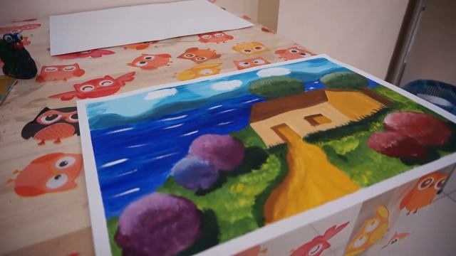 Родители тоже умеют рисовать! Рисунок гуашью. Мастер-класс смотреть онлайн