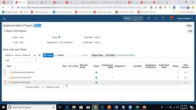 Oracle Fusion HCM Enterprise Structure Implementation Project Creation смотреть онлайн