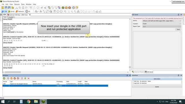 How to get dongle usb log with Device Monitoring Studio (DMS) смотреть онлайн