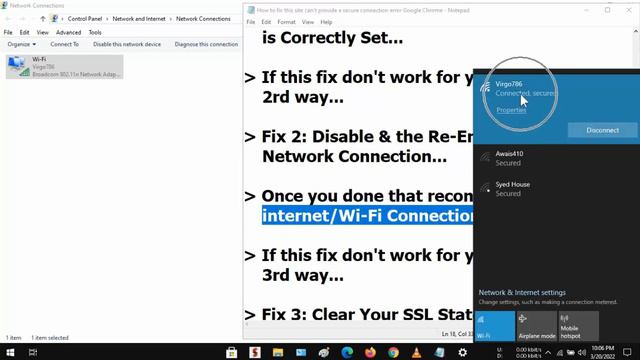 How to Fix "This site can't provide a secure connection" || ERR_SSL_Protocol_Error on Google Chrome смотреть онлайн