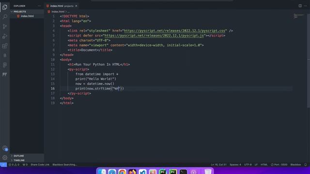 Run Python In HTML | اجرای پایتون در HTML смотреть онлайн