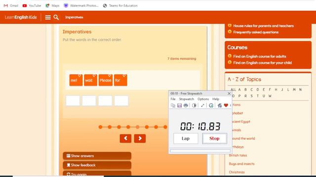 English Imperatives | fast Grammer Activity Game смотреть онлайн