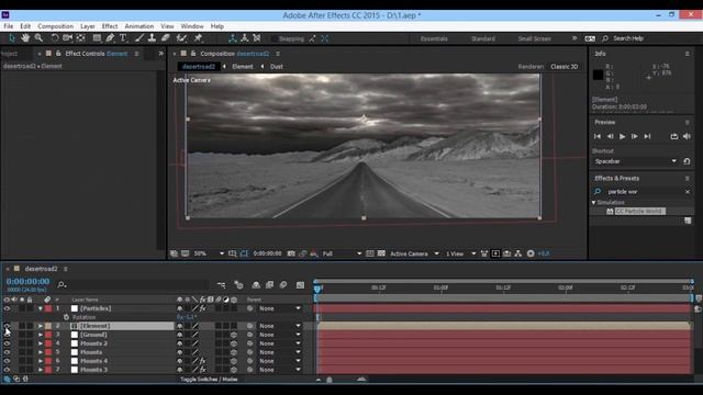 3D анимация: Создание трёхмерной сцены из фотографии. Часть 2 - After Effects смотреть онлайн
