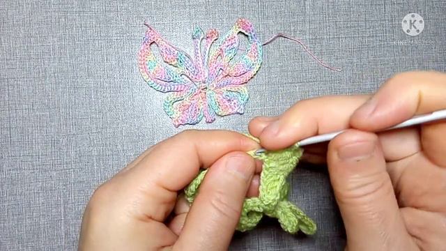 БАБОЧКА вязаная КРЮЧКОМ _ ИРЛАНДСКОЕ КРУЖЕВО смотреть онлайн