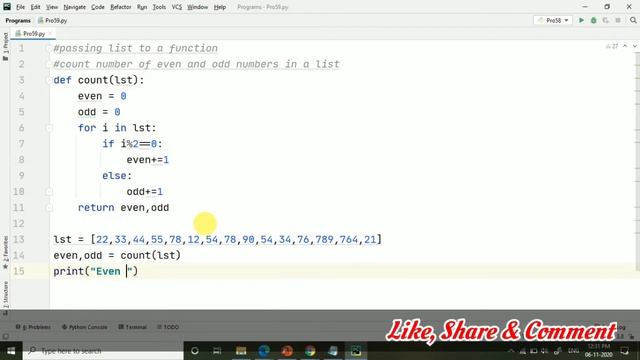 #50 - Passing List to a function - Format Function in python - Python Programming смотреть онлайн