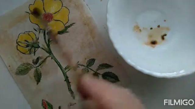 Рисунок цветка в паспарту видео-урок смотреть онлайн