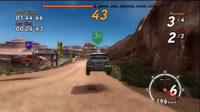 Sega Rally Online Arcade - three races in multiplayer смотреть онлайн