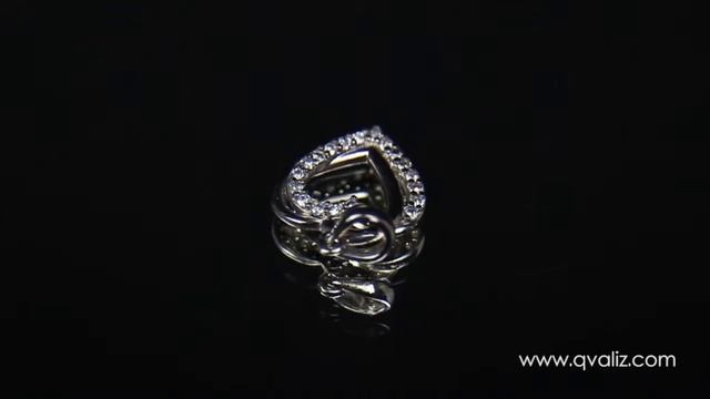 Женская подвеска два сердечка - П00399 смотреть онлайн