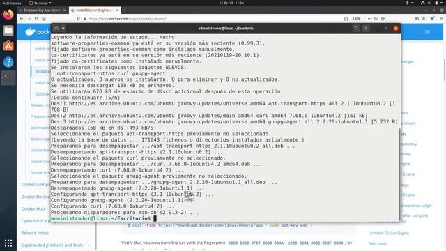 APRENDE a instalar DOCKER en UBUNTU 20 смотреть онлайн