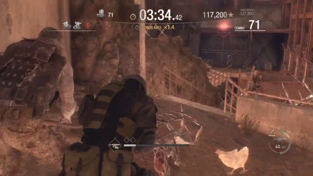 Resident Evil 4 Remake Hunk Mercenaries S++ Plus Plus Rank смотреть онлайн