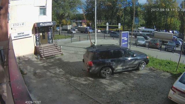 Видеокамера IP IVM-4329-TEST. 4MP, 25к/с, OV4689, HI3516D, 3.6мм. Улица, день. смотреть онлайн