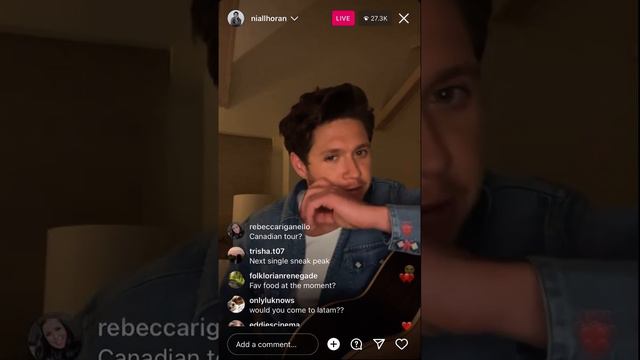 Niall playing guitar and answering questions!! //instagram live 17/2/23 // #niall #niallhoran #1d смотреть онлайн