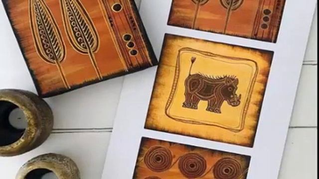 Плитка керамическая ручной работы. Африканский интерьер. смотреть онлайн