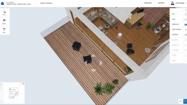 Homestyler Floor Plan Beta: Aerial View of Design смотреть онлайн