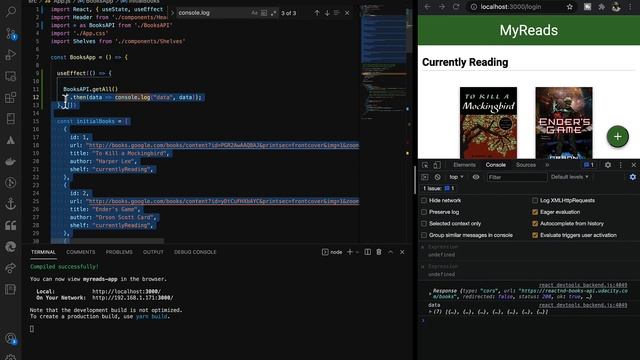 Udacity MyReads #3 - How to Work with API in React смотреть онлайн