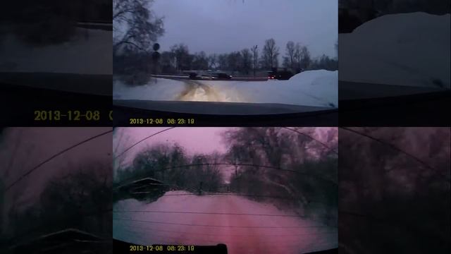 Видеорегистратор с двумя камерами Subini D35 utro смотреть онлайн