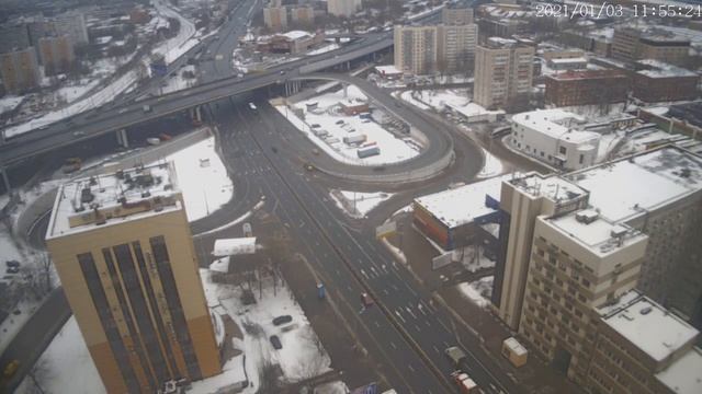 Москва - Нижегородская улица - веб камера 03.01.2021, 08:56