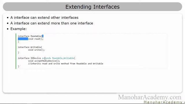 Java Extending Interfaces смотреть онлайн
