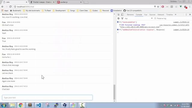 #16 Chat app with Vuejs - Handling the client side - Pusher JS смотреть онлайн