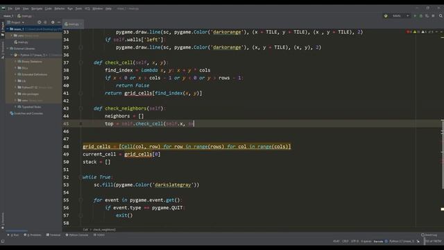 Python Maze Generator. Depth-First Search смотреть онлайн