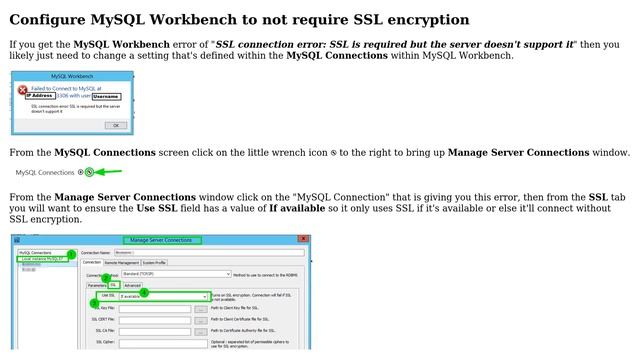 MySQL workbench failed to connect at localhost:3306 with user root ssl connection error: ssl is... смотреть онлайн