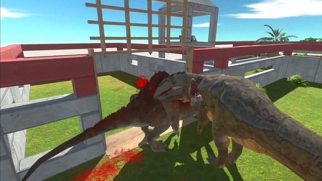 New Flesh Crocodile in Battle with every Dinosaurs - Animal Revolt Battle Simulator смотреть онлайн