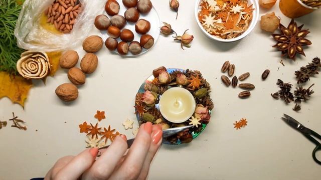 Романтичный подсвечник из природных материалов своими руками. Romantic Candlestick DIY. Супер декор