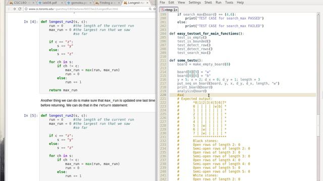 ESC180: Help with getting started on the Gomoku project смотреть онлайн