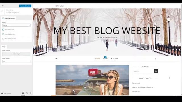 How To Customize Main Navigation On The Ashe WordPress Theme смотреть онлайн