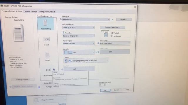 Importing a pre-saved "frequently used setting" preset into your Ricoh print deriver. смотреть онлайн