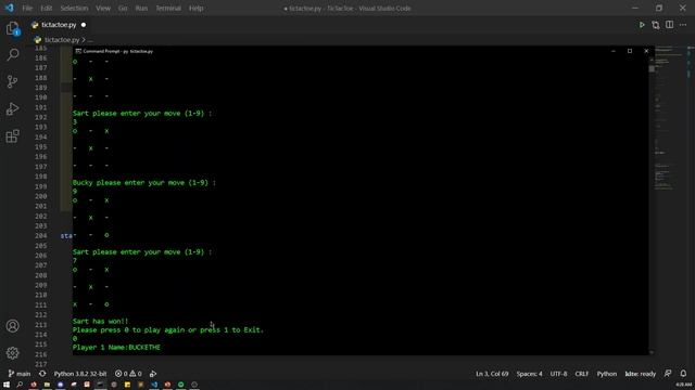 Basic Terminal Tic-Tac-Toe: Using Python (Display Only) смотреть онлайн