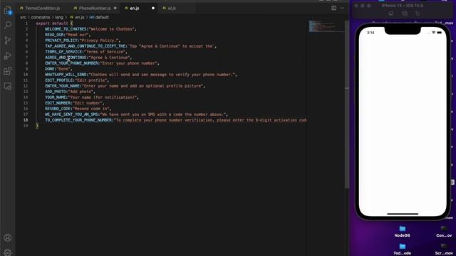 #6 Completed TermsCondition and PhoneNumber Screen Custom Components #reactnative #nodejs #socketi смотреть онлайн
