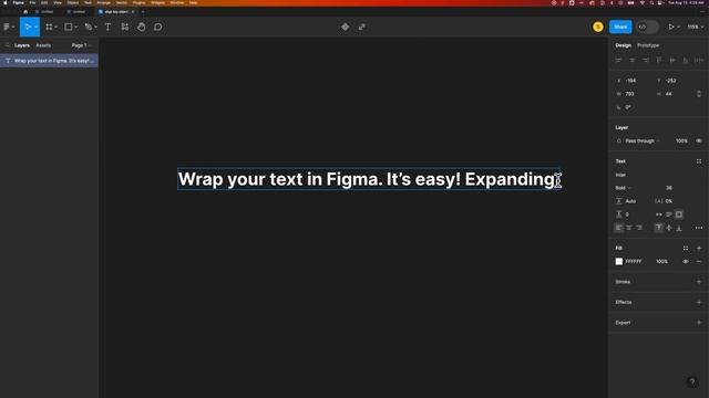 How to Wrap Text in Figma смотреть онлайн