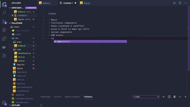 Full Stack App development React Angular/Node JS #13 смотреть онлайн