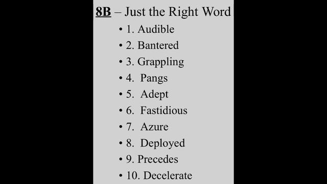 Wordly Wise Book 8 • Lesson 8 • A/B + C/D Answers смотреть онлайн