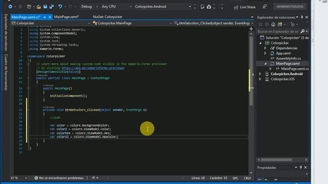 Xamarin Forms Color Picker смотреть онлайн