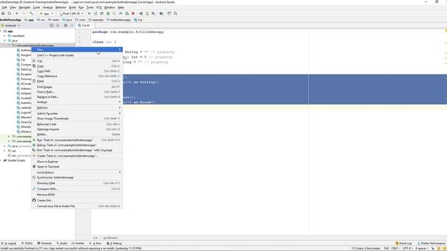 Kotlin Beginner | Kotlin | Training | Learn Kotlin By Making App | Class in Kotlin смотреть онлайн