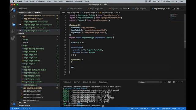 Ionic Firebase Tutorial | Add Email / Password Authentication - codesundar смотреть онлайн