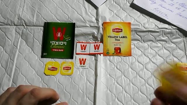Чайные пакетики и ярлычки. Tea bags and tea tags. Подарок с форума Retrov.ru Подарки из Израиля смотреть онлайн