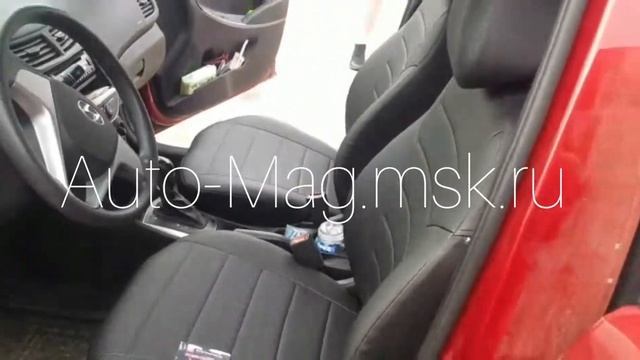 Hyundai Solaris 2016 | Чехлы на сиденья из экокожи | Фабрика Автопилот смотреть онлайн