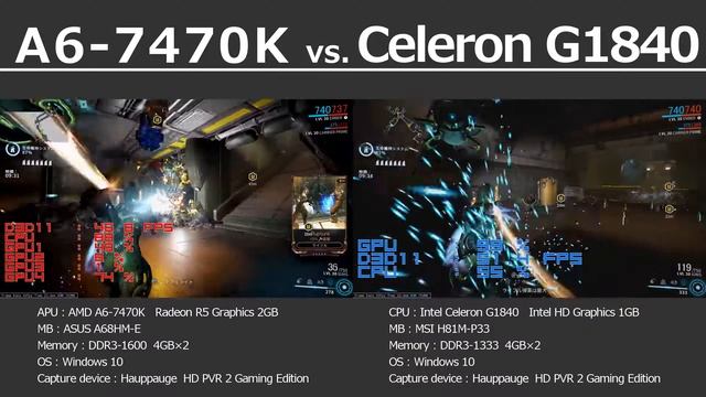 A6-7470K vs. Celeron G1840 warframe SURVIVAL смотреть онлайн