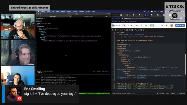 TGI Kubernetes 165: Pod Accoutrements ~ Start/Stop Hooks, HostProcesses, and CGroups смотреть онлайн