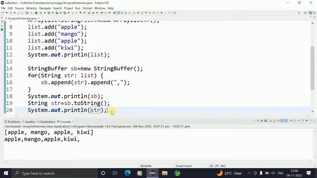 How to Convert an ArrayList to String in java || Shyam смотреть онлайн
