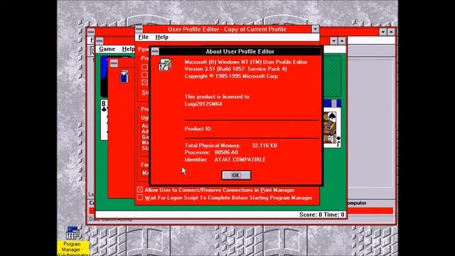 Windows NT 3.51 Server Service Pack 4 on Oracle VM Virtualbox смотреть онлайн